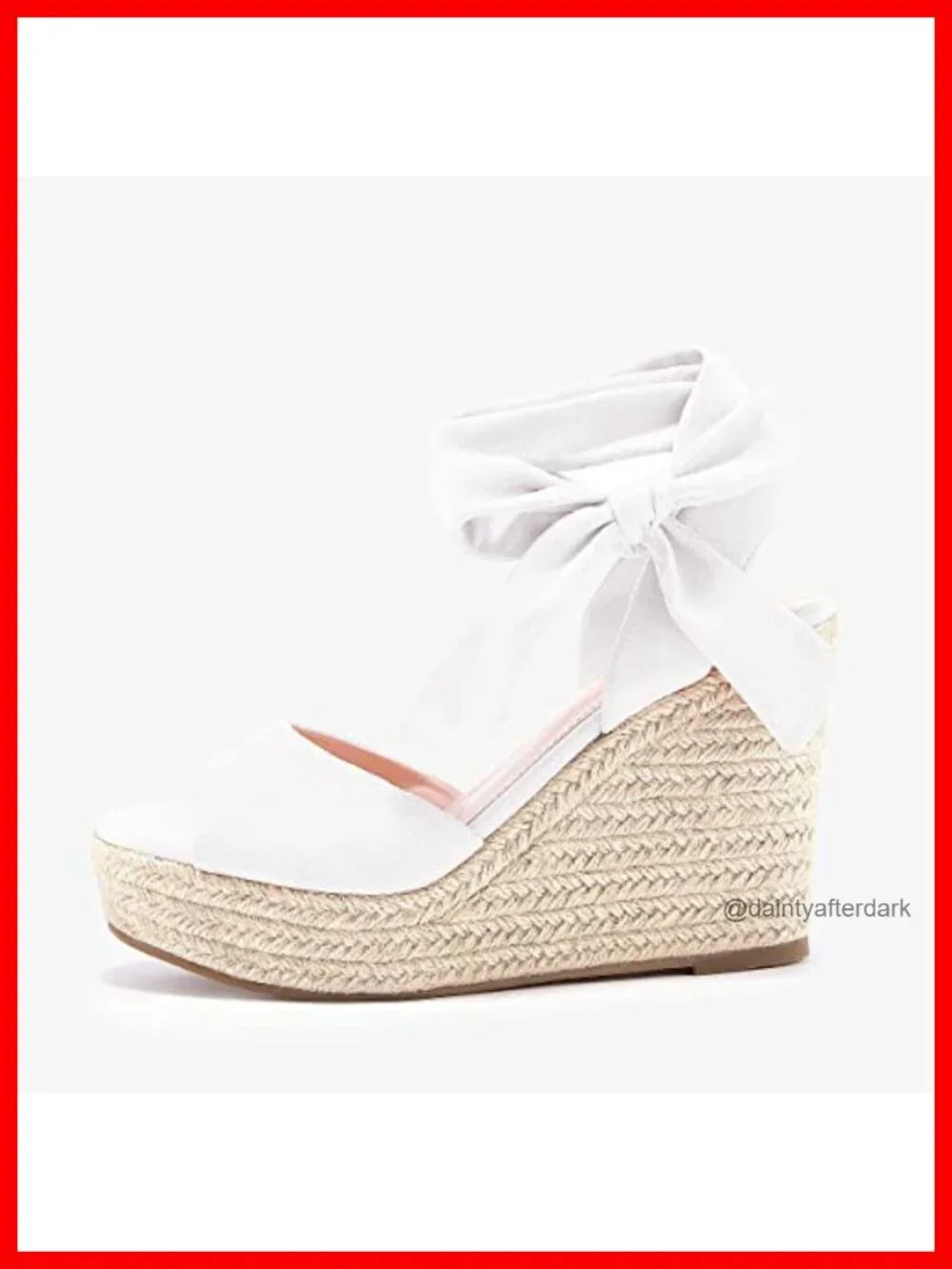 Womens Espadrilles Wedges Sandals Open Toe Lace Up Platform Ankle Strap Summer